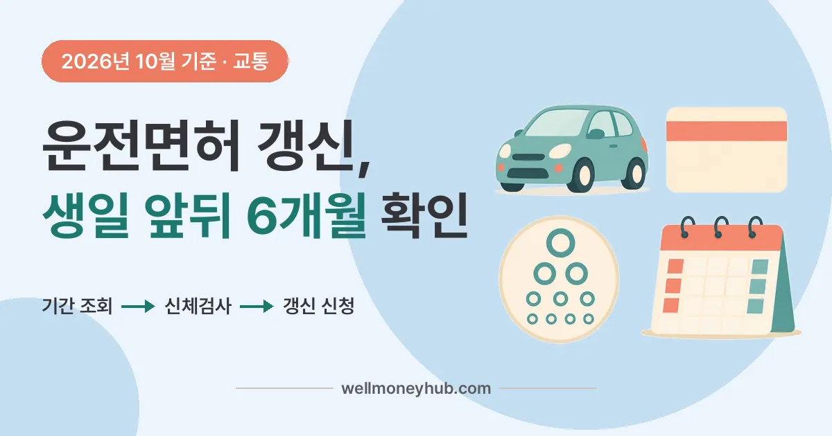 운전면허 갱신·적성검사 순서