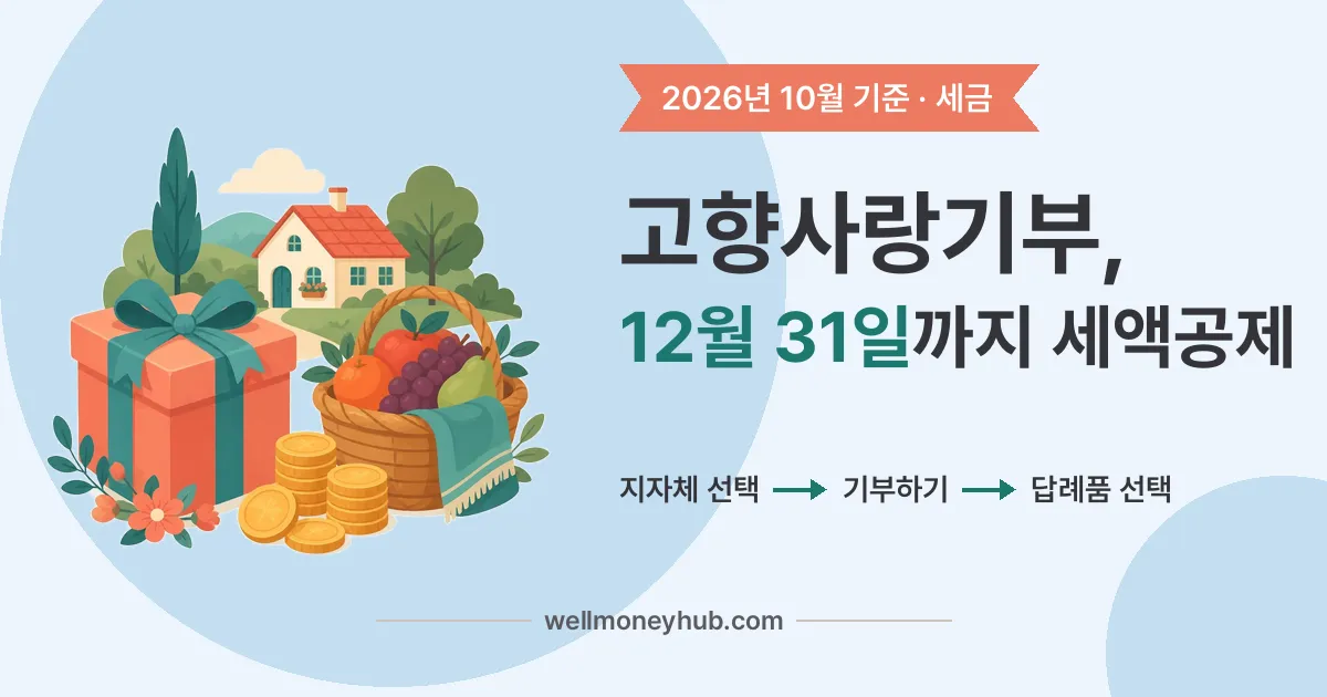 고향사랑기부 세액공제 확인