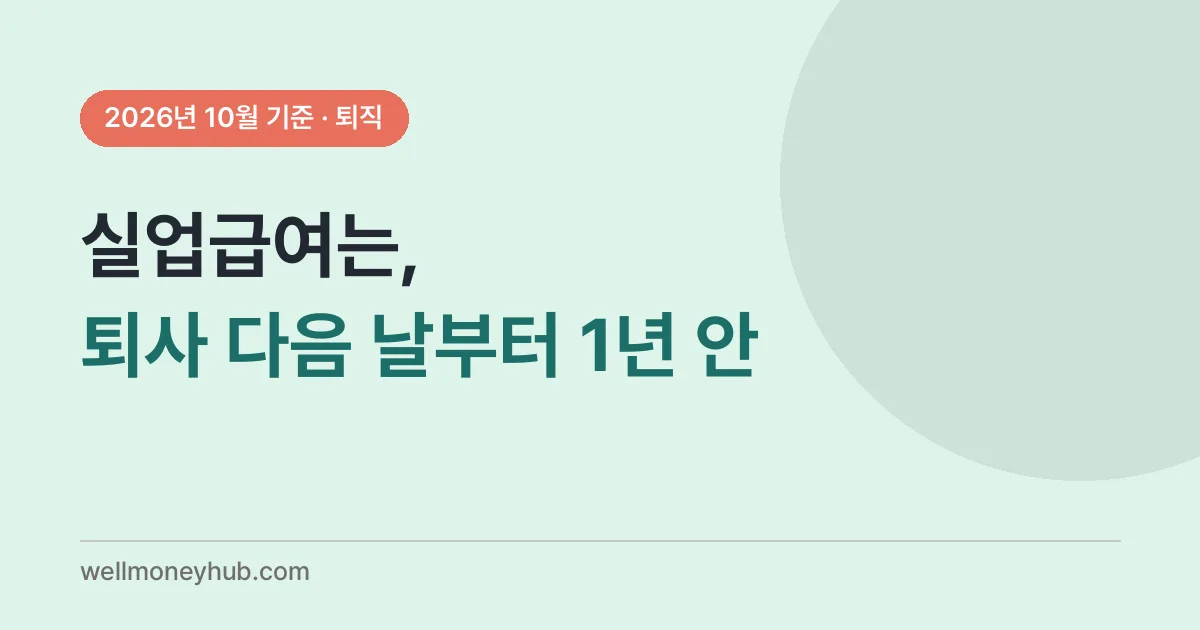 실업급여 신청 순서와 준비물
